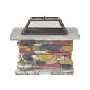 Alora 28" Premium Outdoor Wood Burning Magnesium Oxide Fire Pit With Lid (SAK75214)