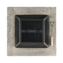 Alora 28" Premium Outdoor Wood Burning Magnesium Oxide Fire Pit With Lid (SAK75214)