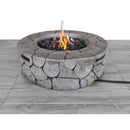 Alora 28-Inch Stone Gray Outdoor Fiber Reinforced Concrete Propane Fire Pit (SAK16725)