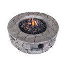 Alora 28-Inch Stone Gray Outdoor Fiber Reinforced Concrete Propane Fire Pit (SAK16725)