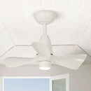 28" Kwang Farmhouse DC Motor Downrod Mount Reversible Ceiling Fan with LED Lighting and Remote Control