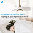 28" Modern DC Motor Downrod Mount Reversible Ceiling Fan with LED Lighting and Remote Control