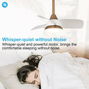 28" Modern DC Motor Downrod Mount Reversible Ceiling Fan with LED Lighting and Remote Control