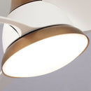 28" Modern DC Motor Downrod Mount Reversible Ceiling Fan with LED Lighting and Remote Control