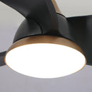 28" Modern DC Motor Downrod Mount Reversible Ceiling Fan with LED Lighting and Remote Control