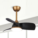 28" Modern DC Motor Downrod Mount Reversible Ceiling Fan with LED Lighting and Remote Control