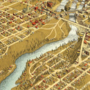 Vintage Map of Spokane, Washington 1905