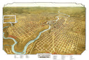 Vintage Map of Spokane, Washington 1905