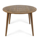 Outdoor Dining Set – Acacia Wood Stamford Table & Wicker Chairs