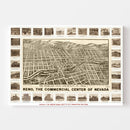 Vintage Map of Reno, Nevada 1907