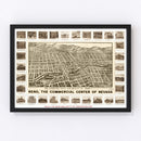 Vintage Map of Reno, Nevada 1907