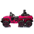 24V Ride On Large PickUp Truck car for Kids,ride On 4WD Toys with Remote Control,Parents Can Assist in Driving,Bluetooth music version,Pickup truck design with spacious storage in the rear.