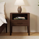 Modern Nightstand With Drawer And Open Shelf by HouseOfZazla