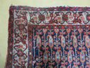 4' X 6' Antique Handmade Turkish Sivas Wool Rug Vegetable Organic Dye Nice Blue