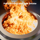 Portable Tabletop Stainless Steel Fire Pit for Outdoor Patio, Backyard Picnic, Bonfire, and Camping