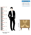 Manila - Cabinet - Gold / Brown by HouseOfZazla