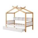 House Bed With Bookshelf Storage by HouseOfZazla