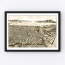 Vintage Map of Berkeley, California 1909