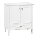 Freestanding Vanity With 1 Drawer & 2 Soft Close Doors With Door Mounted Storage by HouseOfZazla