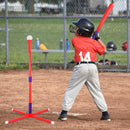 3-In-1 Baseball Toy Set For 3-5Years Old Kids And Toddlers Includes Tee Ball Stand Hanging Tee Automatic Ball Launcher with Adjustable Height For Indo