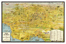 Vintage Map of Los Angeles, California 1932