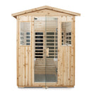 4 Person Old Fir Far Infrared Outdoor Sauna Room - Natural by HouseOfZazla
