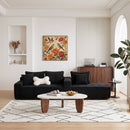 94.06 Inch Right Chaise L Shaped Boneless Cloud Sectional Sofa