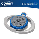 Orbit Elevated 8-Pattern Metal Turret Sprinkler 28252