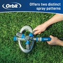 Orbit Elevated 3-Arm Rotating Sprinkler on Base 28253
