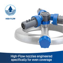 Orbit Elevated 3-Arm Rotating Sprinkler on Base 28253