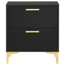 Kendall 2-drawer Nightstand Black