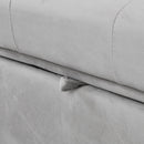 Folding Ottoman Sofa Bed - Gray Fabric by HouseOfZazla