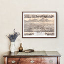 Vintage Map of Pomona, California 1886