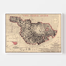 Vintage Map of San Francisco, California 1908