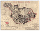 Vintage Map of San Francisco, California 1908