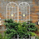 Garden Metal Trellis Rustproof Trellis For Climbing Plants Outdoor Flower Support by HouseOfZazla