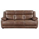 Worthington - Padded Arm Sofa - Dark Brown