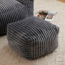 Giant Bean Bag Chair With Armrests And Footstool by HouseOfZazla