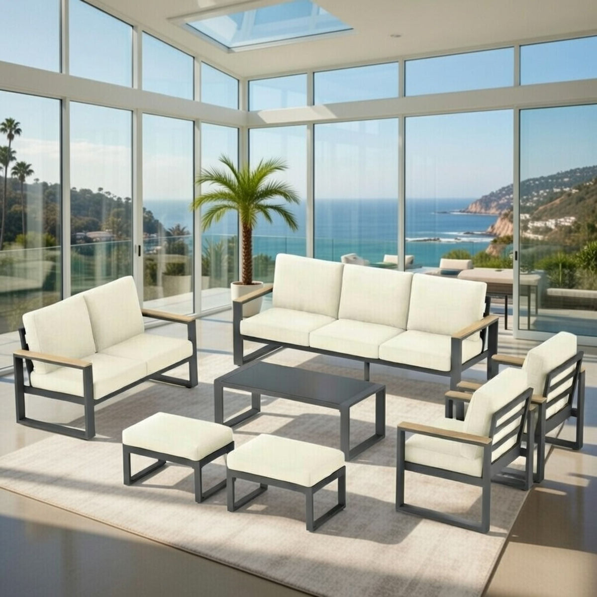 Modern Outdoor Sofa Set With Coffee Table, photo 38 of 40