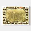 Vintage Map of San Jose, California 1901