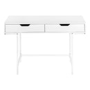 Computer Desk For Home Office, Storage Drawers, Marble Look Contemporary & Modern by Unique Piece Furniture