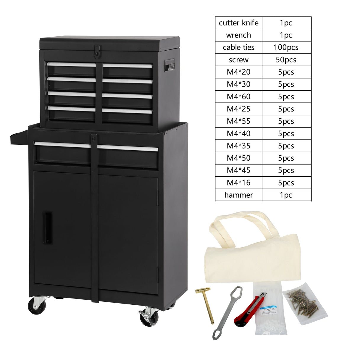 5-Drawer Rolling Tool Storage Cabinet, photo 6 of 9
