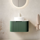 DINA 24" Bathroom Vanity & Sink, Floating Curved Edges by HouseOfZazla