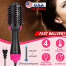 Hot Hair Brush 4 In 1 Hair Dryer Volumizer Brush Dryer Comb For Straightening Curling Drying