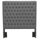 Camille Upholstered Queen Panel Headboard Grey