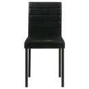 Garza Upholstered Dining Side Chair Black (Set of 4)