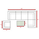 Stylish Entertainment Sectional Set, Outdoor Living