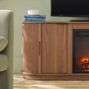 Chloe Modern Scandinavian Reeded Fireplace TV Stand in 2 Sizes