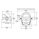 Ritchie HB-845 Helmsman Steel Boat Compass - Bracket Mount - Black