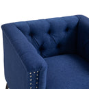 Accent Chair Living Room Chairs Single Sofa Chair,Arm Chairs with Linen Fabric, Mid Century Accent Arm Chairs Comfy Reading Lounge Club Armchair for Bedroom Office Study